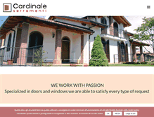 Tablet Screenshot of falegnameriacardinale.com